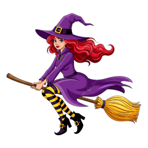 Ahşap Rüzgar Gülü  (Cadı Kız)